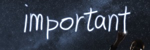 Concept of important