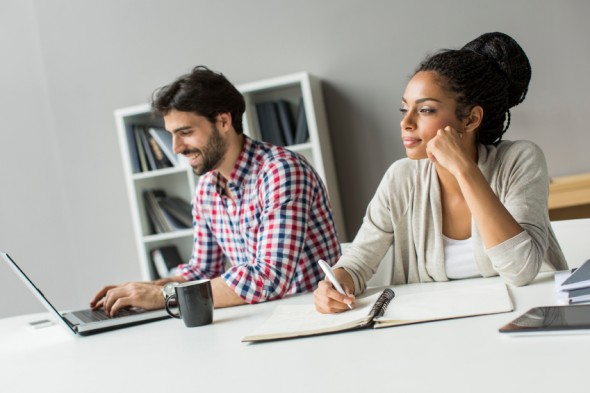 Young people in the office
